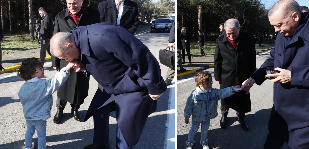 Minik Zayn, Cumhurbaşkanı Erdoğan'dan harçlığı kaptı