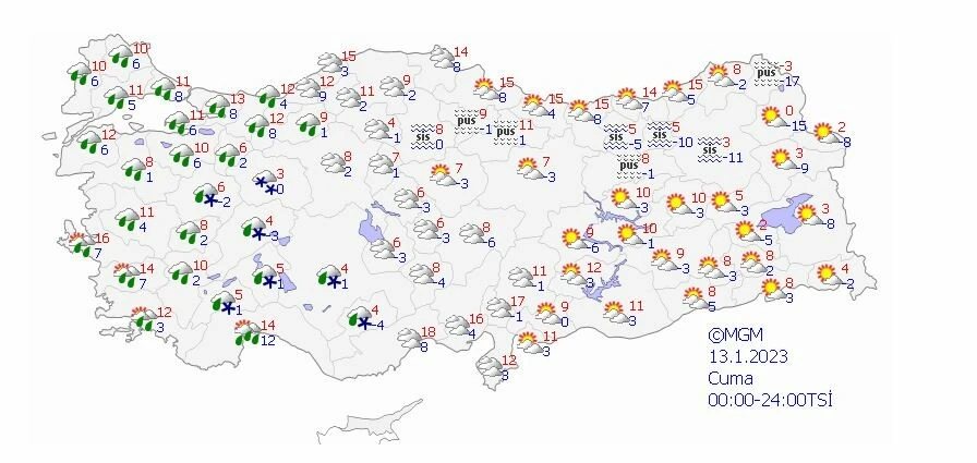 Kuvvetli fırtına, şiddetli sağanak ve bölge bölge kar yağışı: Meteoroloji uyarıları sıraladı! (11 Ocak 2023 hava durumu)