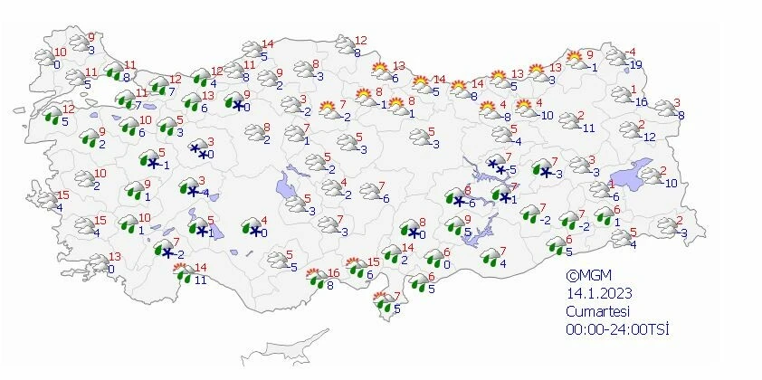 Kuvvetli fırtına, şiddetli sağanak ve bölge bölge kar yağışı: Meteoroloji uyarıları sıraladı! (11 Ocak 2023 hava durumu)