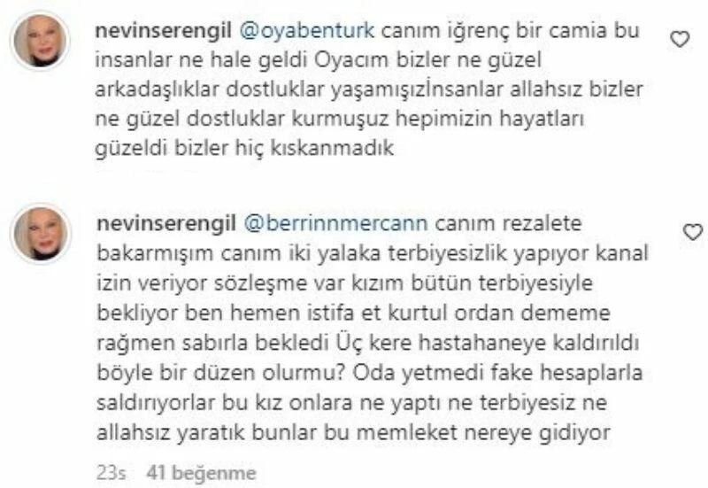 Seren Serengil’in annesi Bircan Bali ve Arto’ya verdi veriştirdi: Allahsız yaratıklar bunlar!