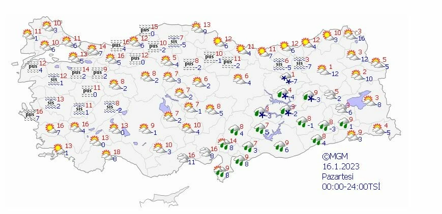 Bugün hava nasıl olacak? Meteoroloji sağanak ve kar uyarısında bulundu (15 Ocak 2023 hava durumu)