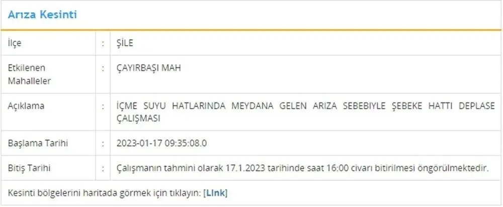 İSKİ duyurdu: İstanbul'un 6 ilçesinde su kesintisi