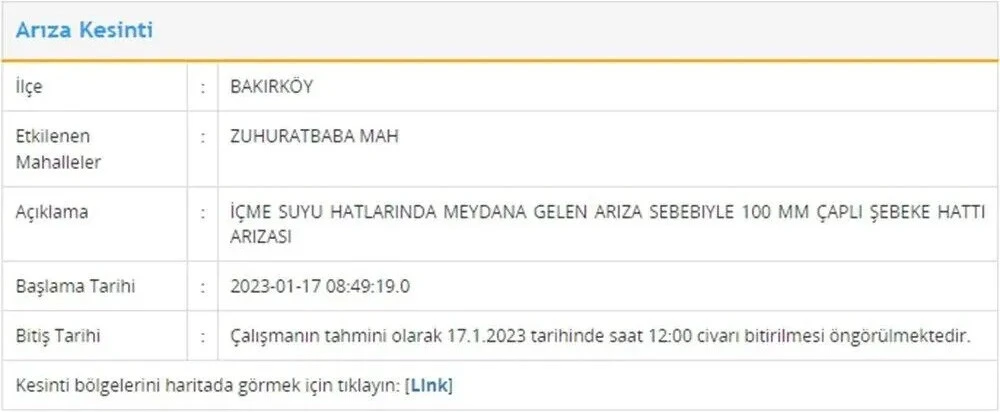 İSKİ duyurdu: İstanbul'un 6 ilçesinde su kesintisi