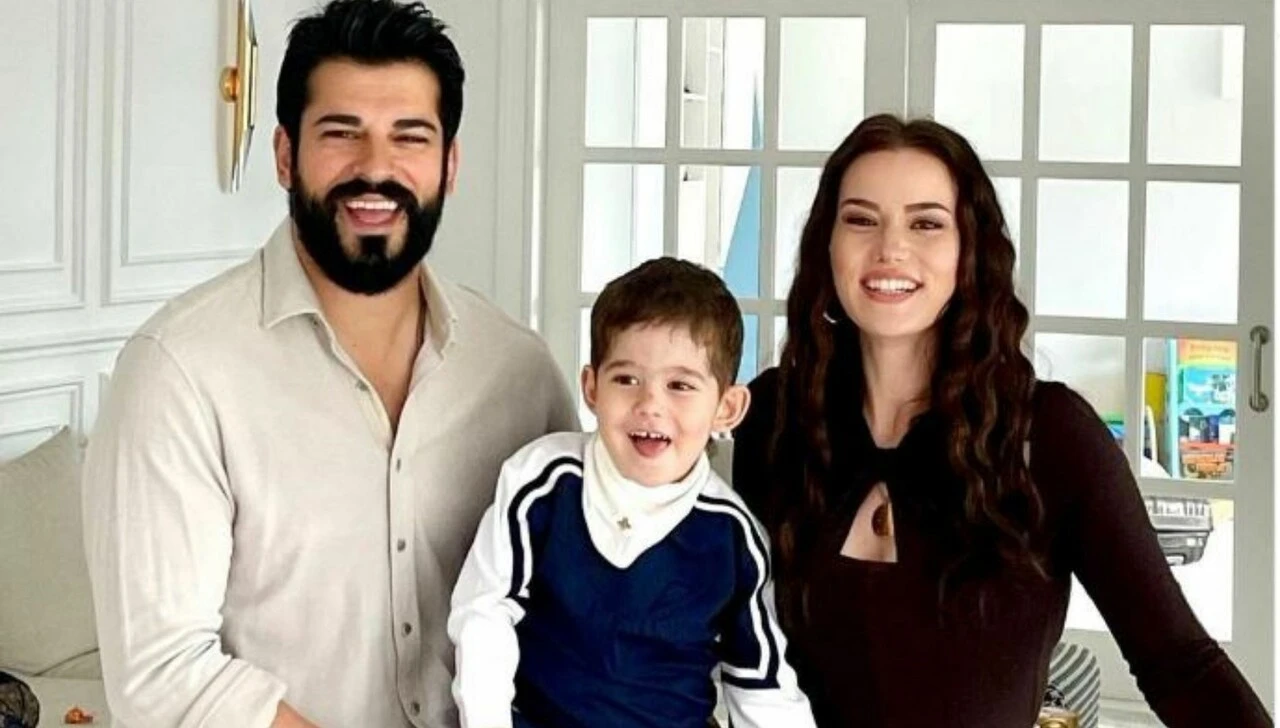 Fahriye Evcen ikinci kez anne oldu! Ünlü çift oğulları Kerem'i kucağına aldı