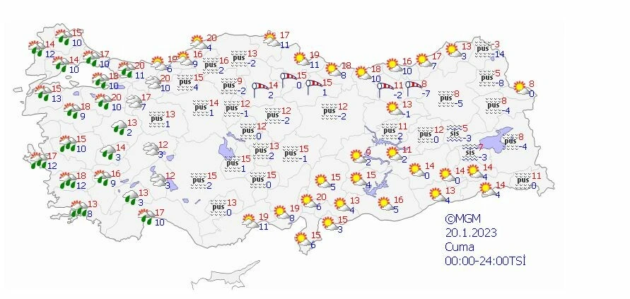 Fırtına ve sağanak yağışa dikkat! Meteoroloji hava tahmin raporunu paylaştı (19 Ocak 2023 bugün hava nasıl olacak)