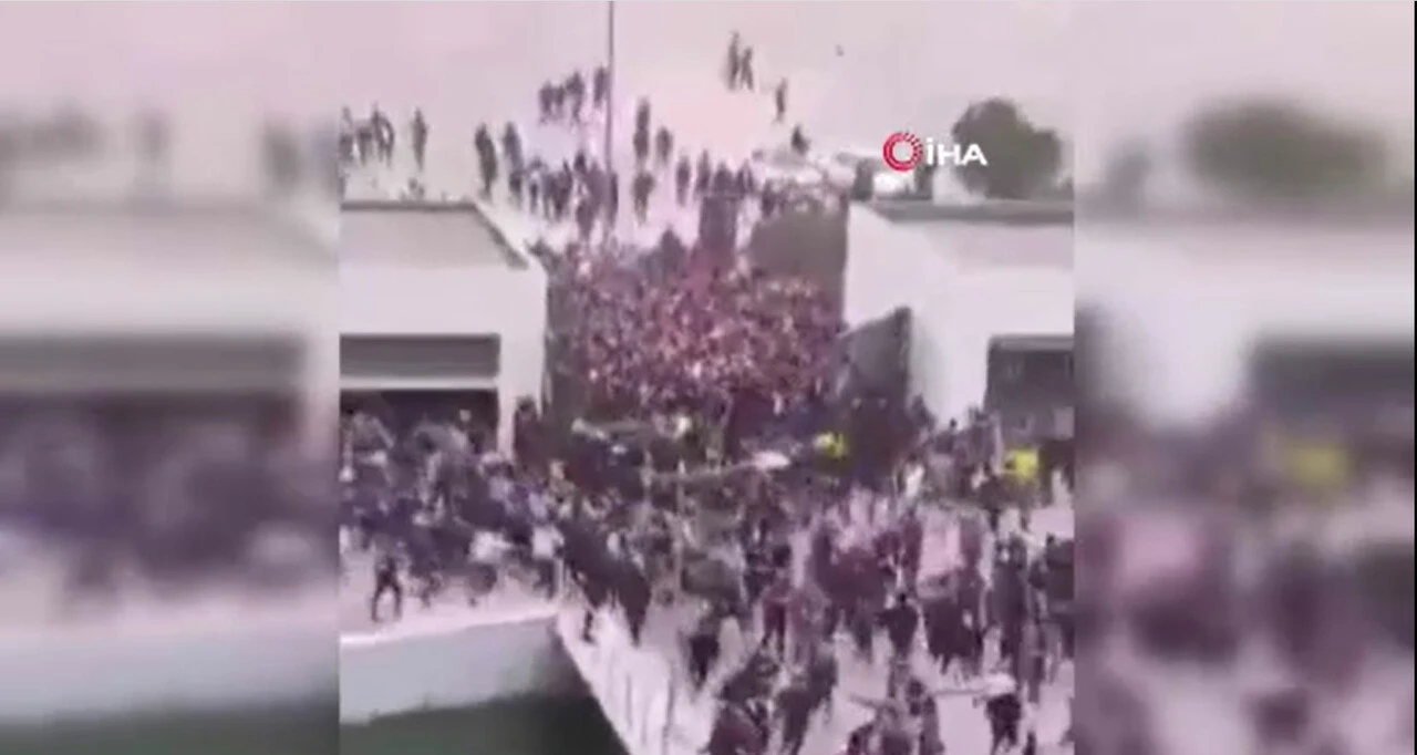 Final maçı öncesi korkunç izdiham! Biletsiz taraftarlar ortalığı karıştırdı: Ölü ve yaralılar var