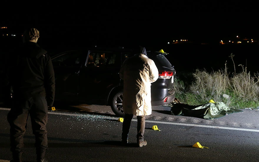 silahlı saldırı Mardin’de yabancı plakalı araca <a href=