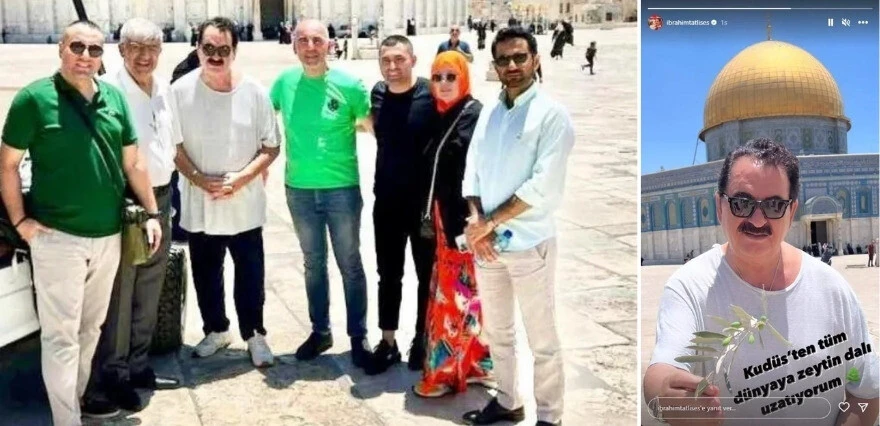 Usta sanatçı İbrahim Tatlıses'ten Kudüs ziyareti: Tüm dünyaya zeytin dalı uzatıyorum