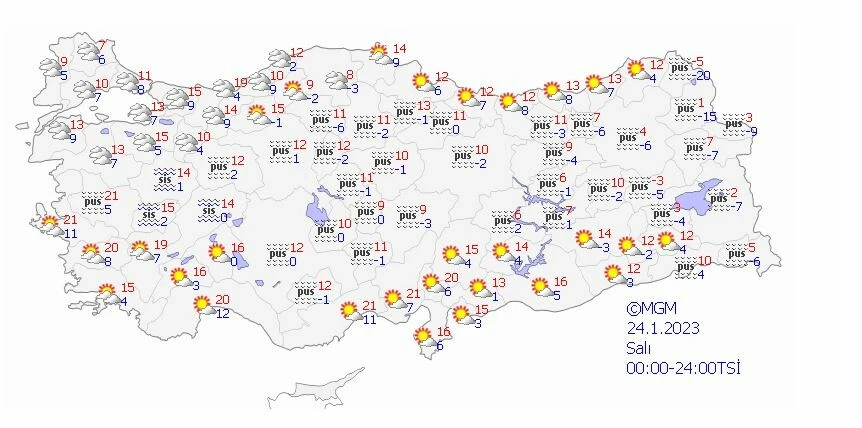 Beklenen yağışlar geliyor: Meteoroloji’den kar ve yağmur uyarısı (23 Ocak güncel hava durumu)