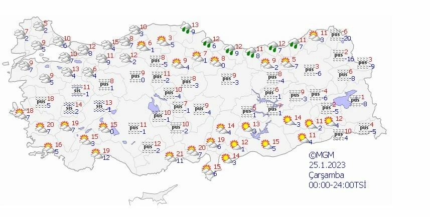 Beklenen yağışlar geliyor: Meteoroloji’den kar ve yağmur uyarısı (23 Ocak güncel hava durumu)