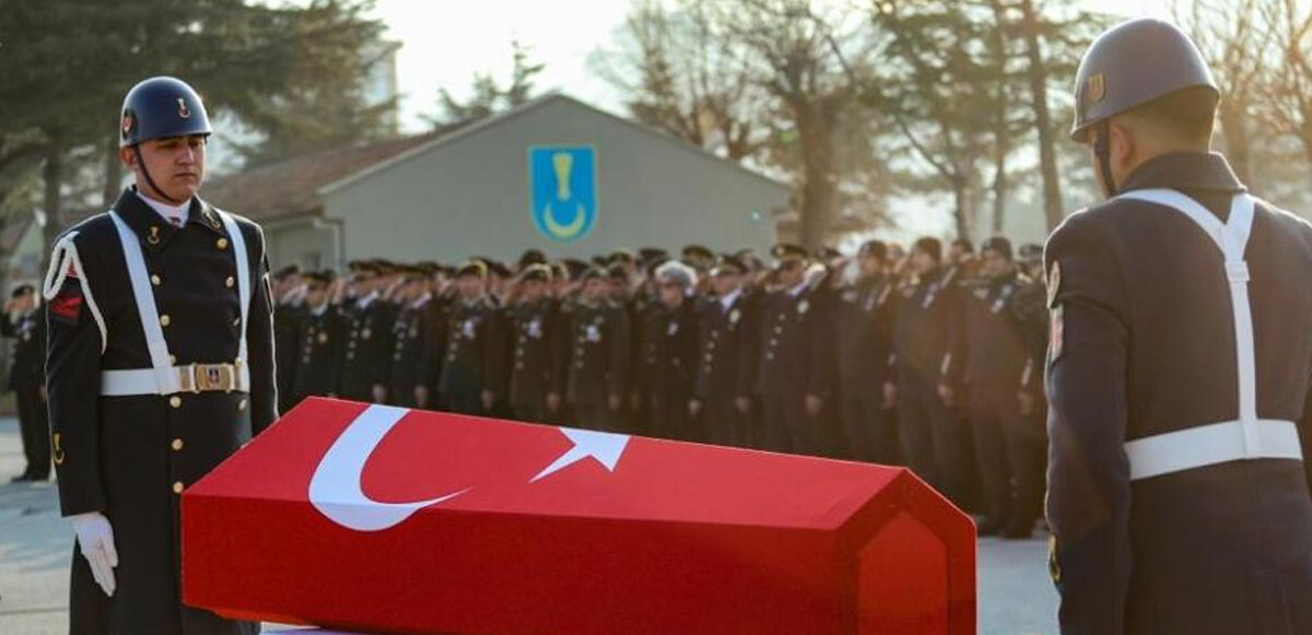 Kalp krizi geçiren astsubay için tören düzenlendi