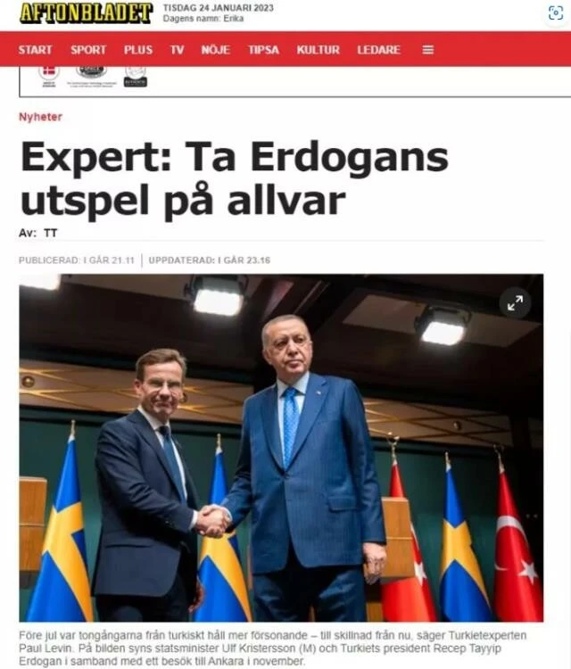 Cumhurbaşkanı Erdoğan'ın İsveç resti manşetlerde yankılandı: Hiç bu kadar sert konuşmamıştı