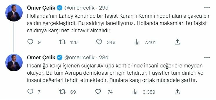 AK Parti Sözcüsü Ömer Çelik'ten Kur'an-ı Kerim'e çirkin saldırıya sert tepki: Hollanda makamları net bir tavır almalıdır