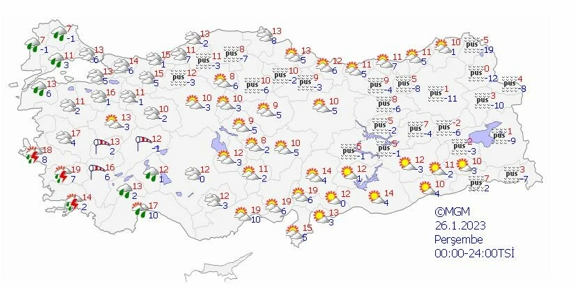 Güneşe veda vakti geldi: Sağanak, kar ve fırtına… Meteoroloji uyarılarını peş peşe sıraladı (25 Ocak güncel hava durumu)