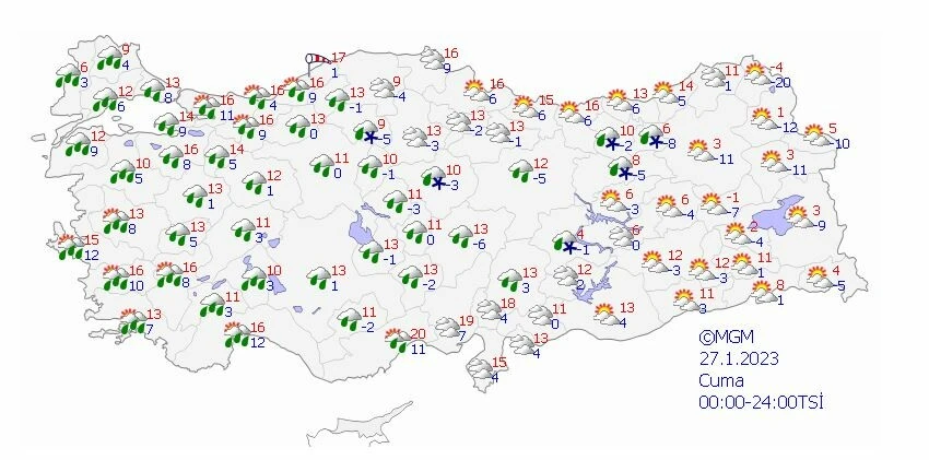 Güneşe veda vakti geldi: Sağanak, kar ve fırtına… Meteoroloji uyarılarını peş peşe sıraladı (25 Ocak güncel hava durumu)