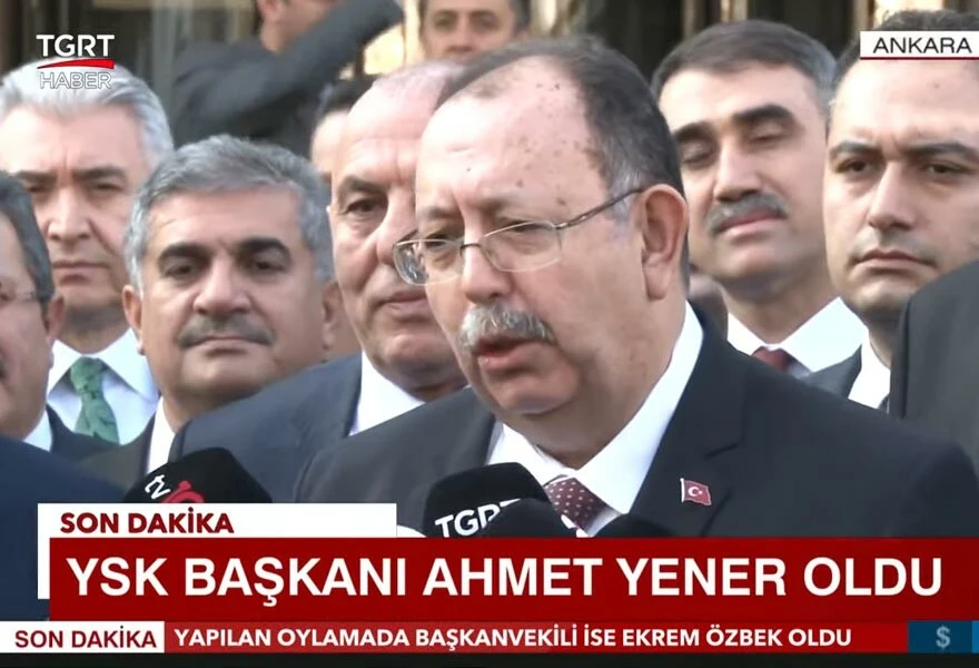 Son dakika! Yüksek Seçim Kurulu'nun (YSK) yeni başkanı Ahmet Yener oldu