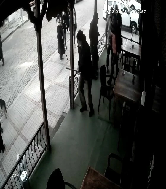 Rize’de kan donduran vahşet! Elindeki sopayla köpeğe defalarca vurdu