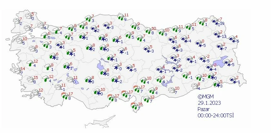 Artık kar vakti: En az 20 il beyaz örtü ile kaplanıyor! Meteoroloji güncel verileri paylaştı