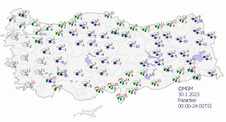 Artık kar vakti: En az 20 il beyaz örtü ile kaplanıyor! Meteoroloji güncel verileri paylaştı