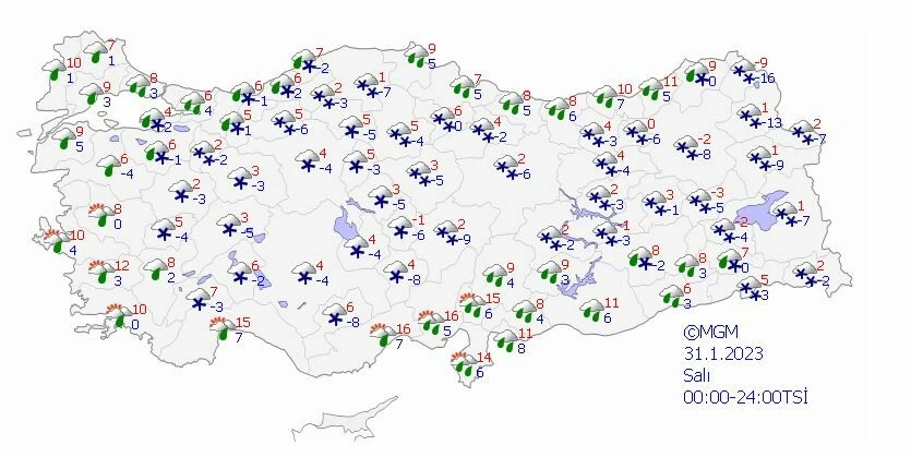 Artık kar vakti: En az 20 il beyaz örtü ile kaplanıyor! Meteoroloji güncel verileri paylaştı