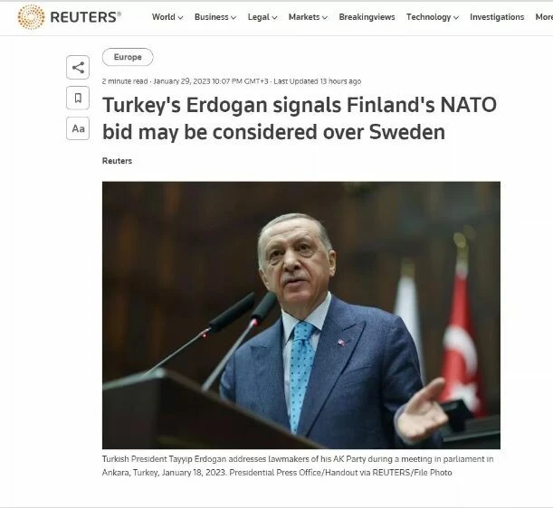 Cumhurbaşkanı Erdoğan'ın 'İsveç şok olacak' ifadeleri dünya basınında yankı uyandırdı