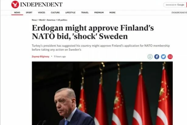 Cumhurbaşkanı Erdoğan'ın 'İsveç şok olacak' ifadeleri dünya basınında yankı uyandırdı