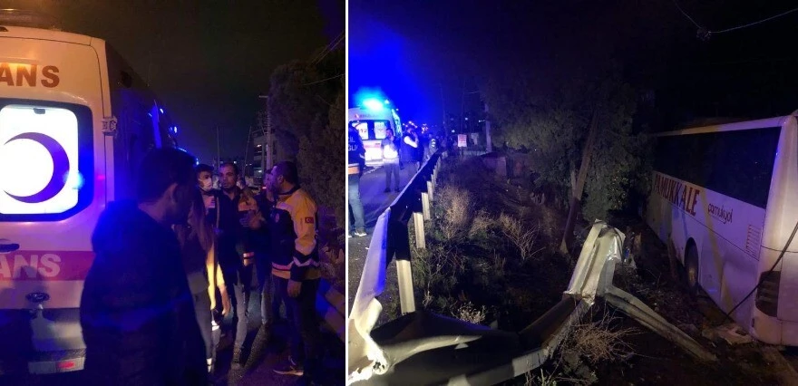 Manisa'da yolcu otobüsü kamyonete çarptı, 3'ü çocuk 7 kişi yaralandı