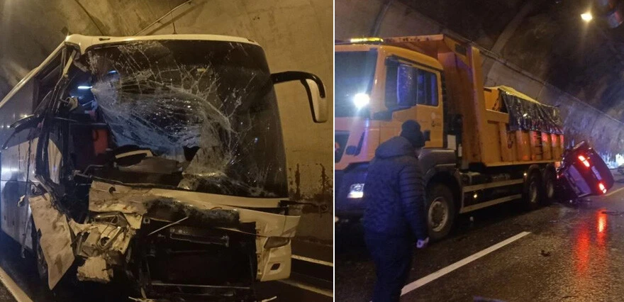 Son dakika! Bolu Dağı Tüneli'nde zincirleme kaza: 1 kişi öldü, 6 yaralı