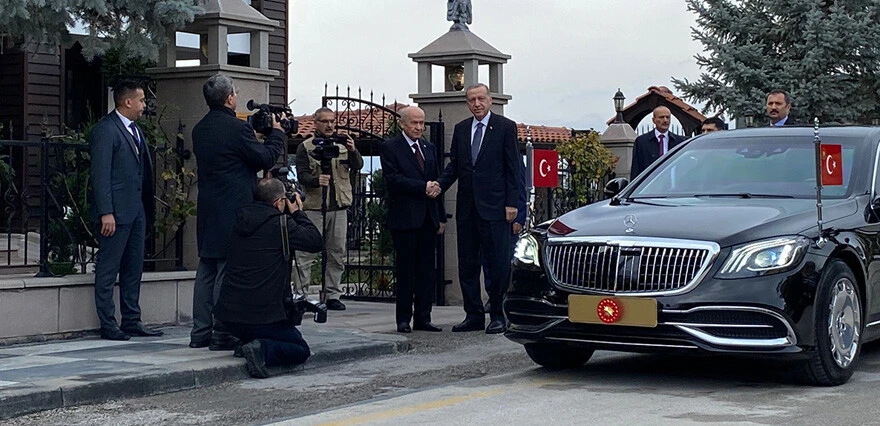 Ankara'da kritik zirve: Cumhurbaşkanı Erdoğan, MHP lideri Bahçeli ile görüştü