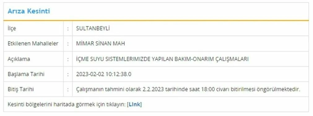 İSKİ duyurdu: İstanbul'un 3 ilçesinde su kesintisi