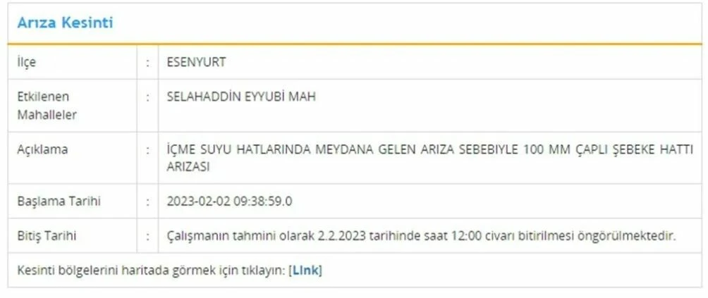 İSKİ duyurdu: İstanbul'un 3 ilçesinde su kesintisi