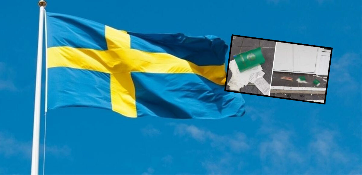 İsveç&#039;te alçak eylemler sürüyor: İçinde hakaret, tehdit yazılı 3 Kur&#039;an-ı Kerim sokakta bulundu