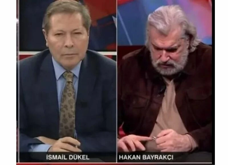Şahan Gökbakar, siyaset programında tırnaklarını kesen Hakan Bayrakçı’yı tiye aldı:Canlı yayında diş fırçaladı!