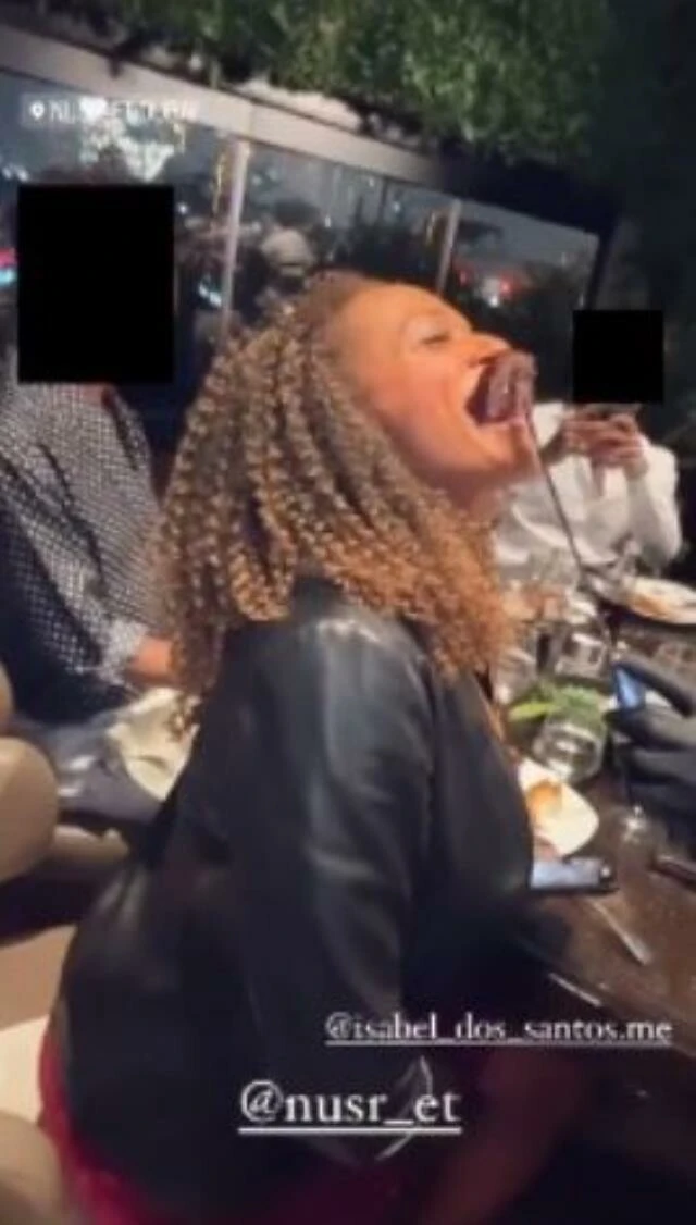 Kırmızı bültenle Interpol tarafından aranan isim Nusret'in ellerinden böyle et yedi! Görüntüler yayıldı