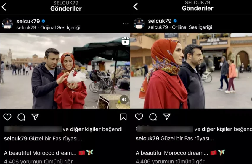 Selçuk Bayraktar ile Sümeyye Erdoğan Fas gezisinde: İkilinin paylaşımına 'Maşallah' yorumu yağdı 