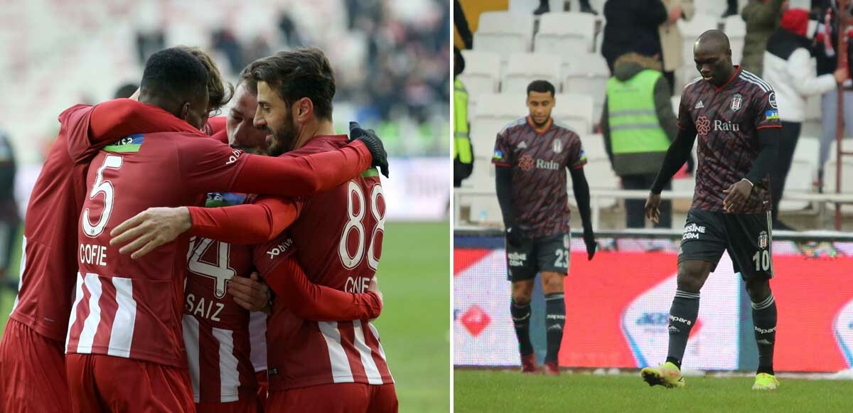 Kartal, Sivas&#039;ta dondu! Maç sonucu: Sivasspor 1-0 Beşiktaş