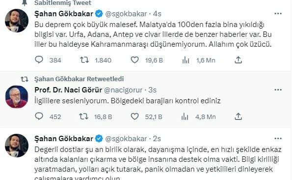 Kahramanmaraş depremi sonrası ünlüler üzüntülerini paylaştı: Allah’ım sen yardım et, kahroluyoruz!