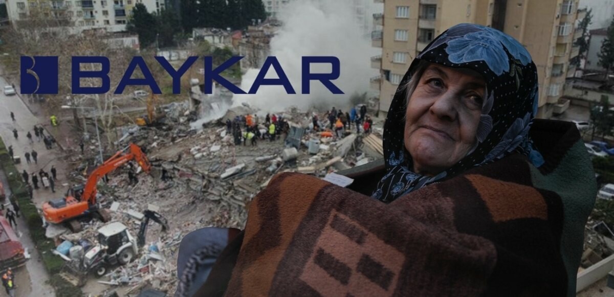 Baykar'dan Kahramanmaraş'taki deprem bölgesine yardım