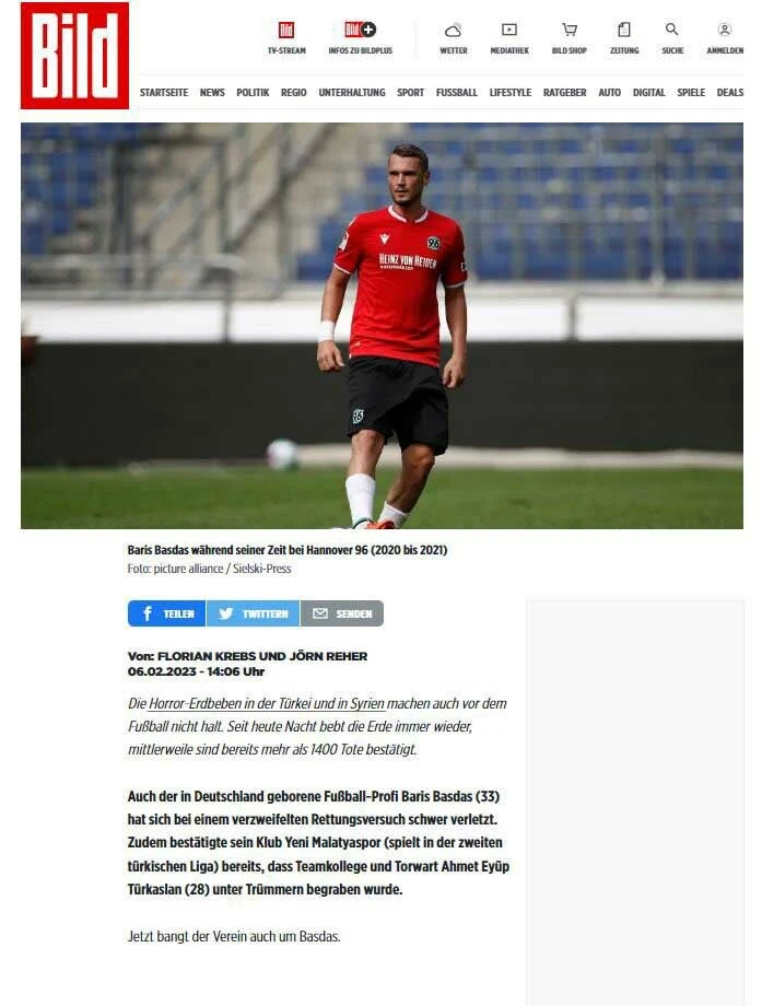 Deprem sırasında balkondan atlayan Barış Başdaş hastaneye kaldırıldı