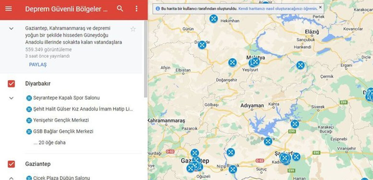Google deprem sonrası güvenli bölgeler haritasını yayınladı: Nasıl erişilir?