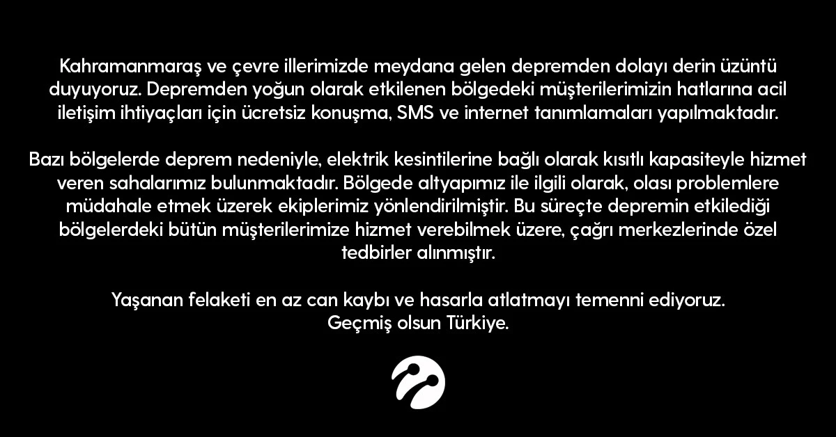 Türkcell, Türk Telekom ve Vodafone'dan deprem sonrası acil iletişim hamlesi!