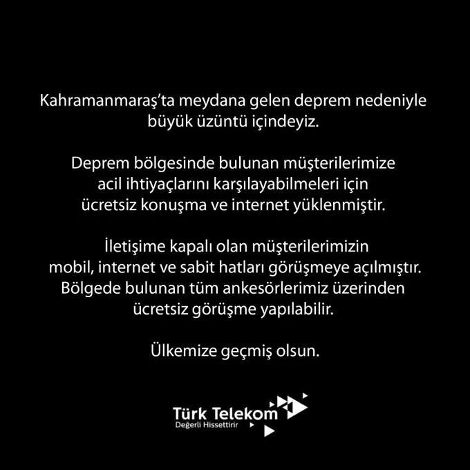 Türkcell, Türk Telekom ve Vodafone'dan deprem sonrası acil iletişim hamlesi!