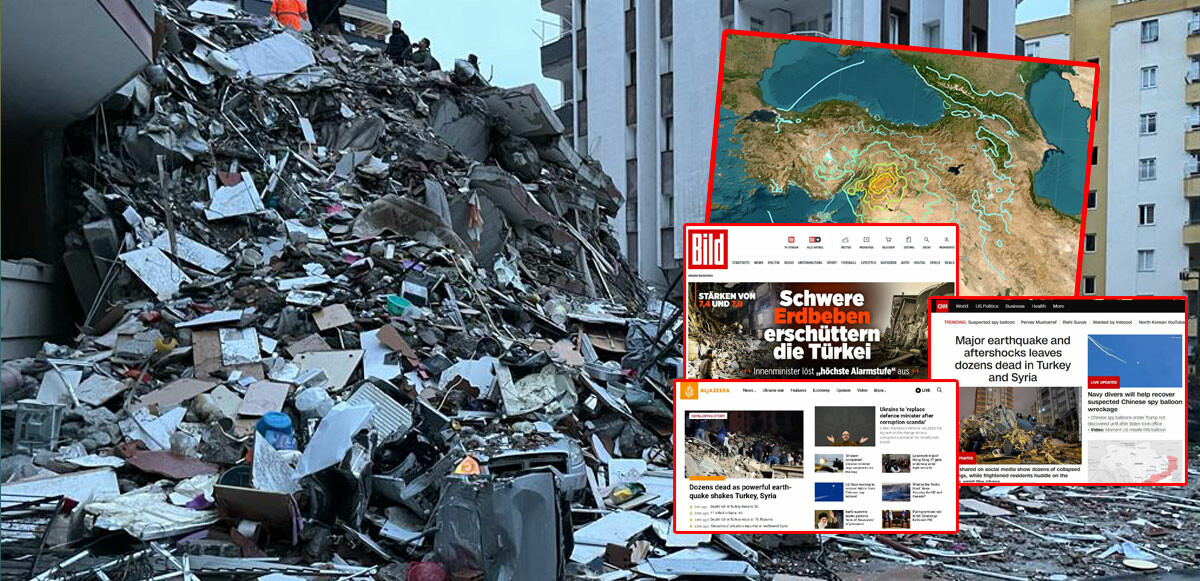 Türkiye&#039;deki deprem felaketi dünya basınında büyük yankı uyandırdı! 16 ülke sallandı