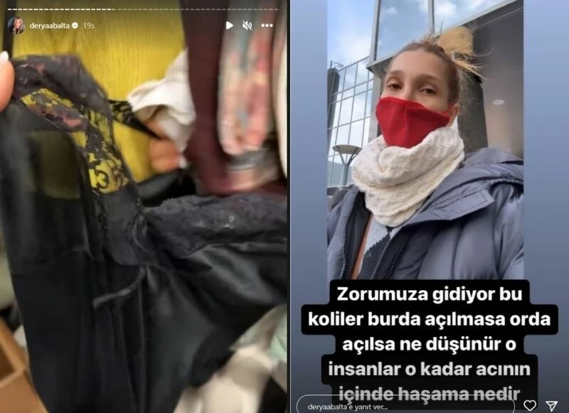 Yüz kızartan deprem yardımları! Ünlü futbolcunun eşi Derya Balta isyan etti: O kadar acının içinde haşama nedir?