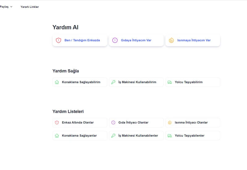 500 gönüllü yazılımcı bir araya geldi: Deprem koordinasyon sitesi kullanıma sunuldu!