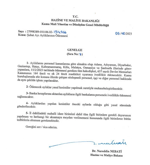 deprem Bakanlıktan <a href=