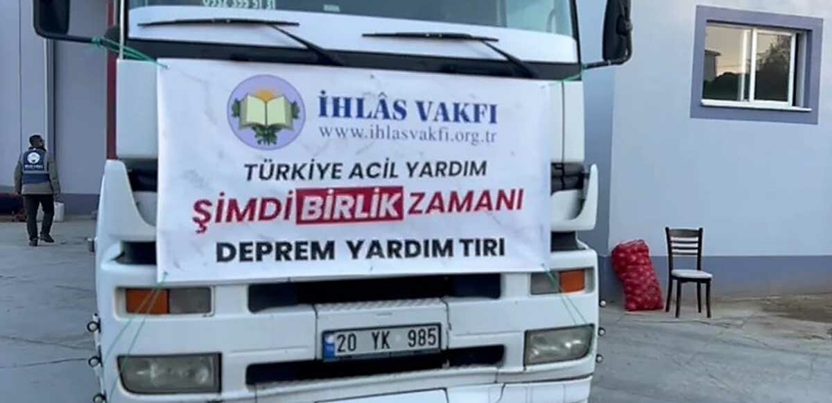 İhlas Vakfı Denizli Temsilciliği depremzedeleri kara günde yalnız bırakmadı