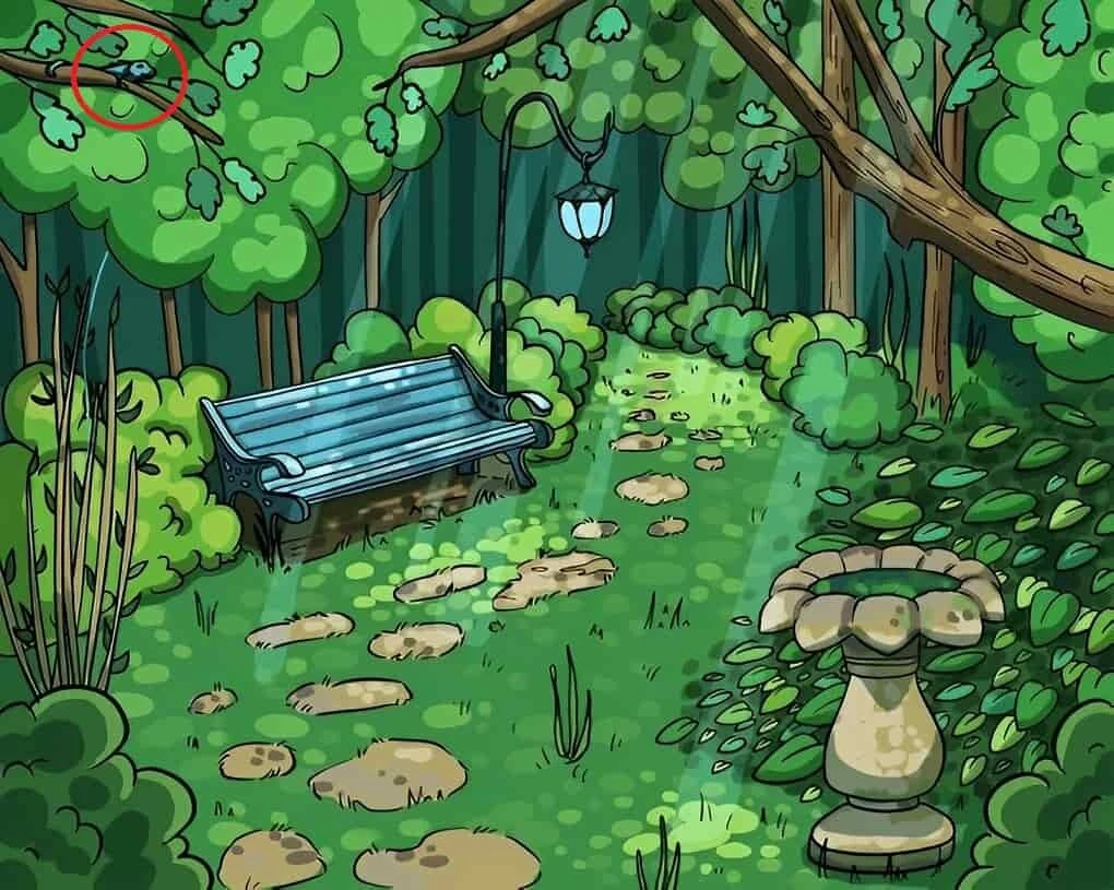 Süre: 9 saniye… Yalnızca parlak zekalılar bahçedeki iguanayı görebiliyor!