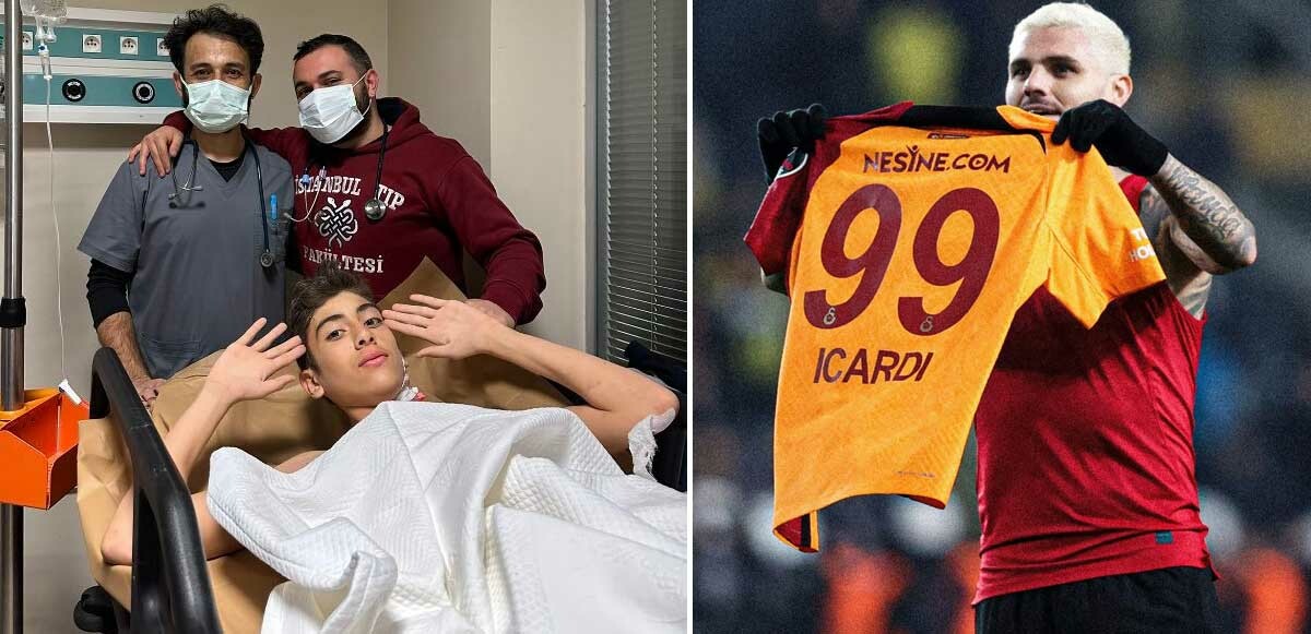 Galatasaray&#039;ın yıldızı Mauro Icardi mucize çocuk Kadir&#039;in isteğine kayıtsız kalmadı