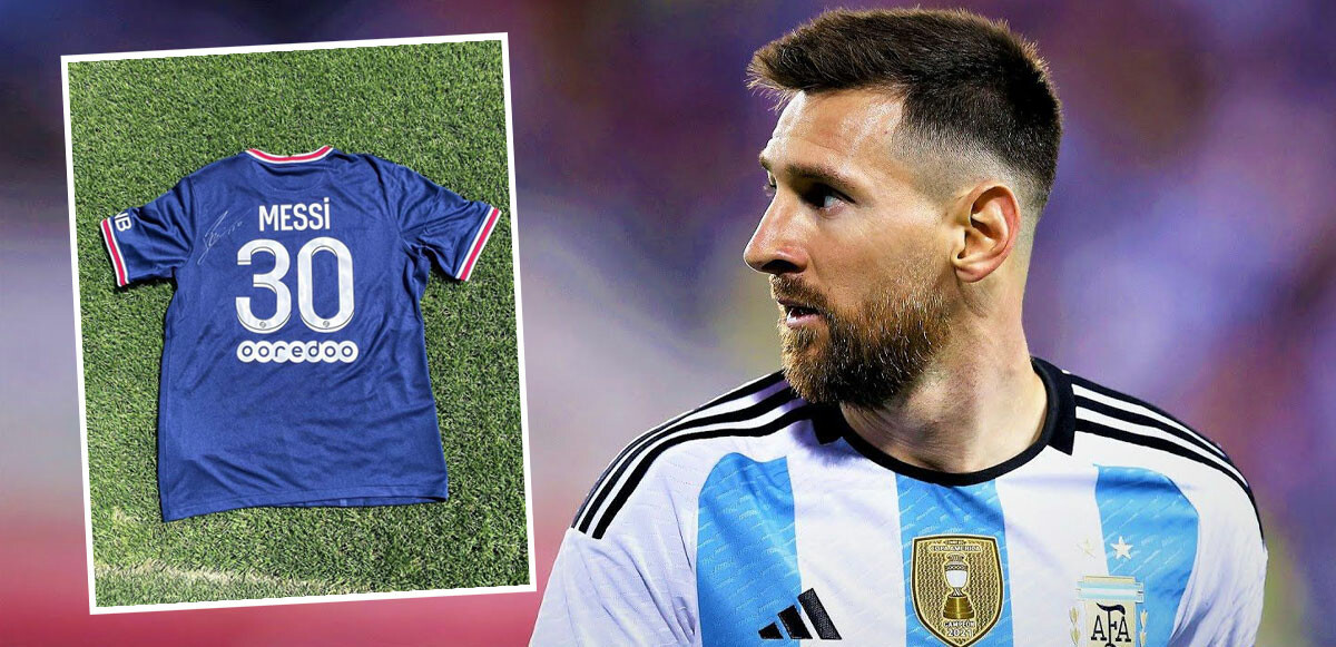Lionel Messi imzalı formasını depremzedelere bağışladı